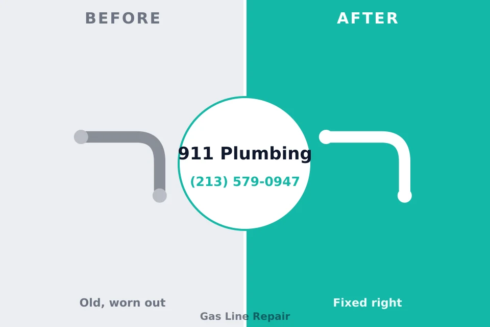 Before and after: plumbing repair Olivet, NJ